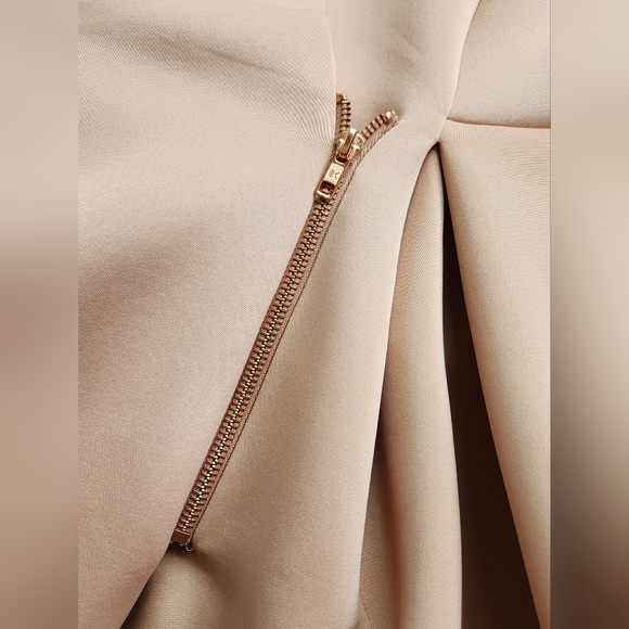 ASOS DESIGN Midi Dress with Zip Detail in Blush Pink, US 2 - Picture 8 of 8